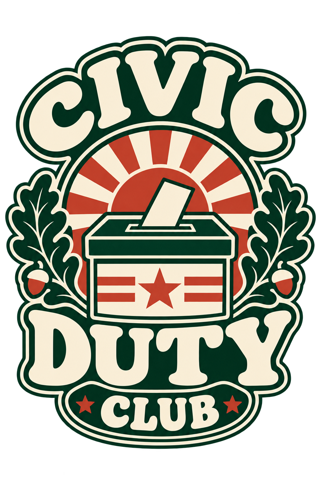 Civic Duty Club print artwork