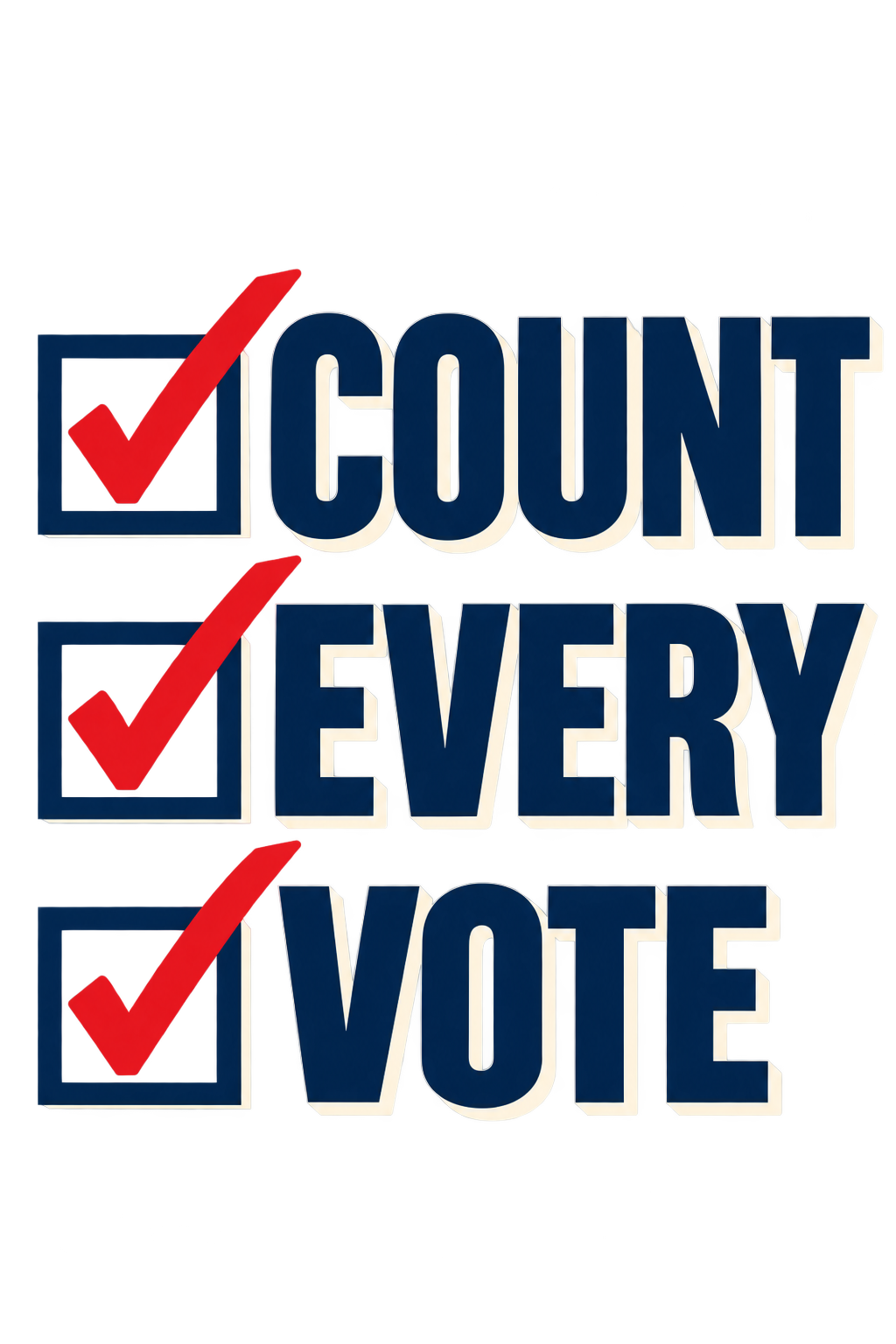 Count Every Vote print artwork