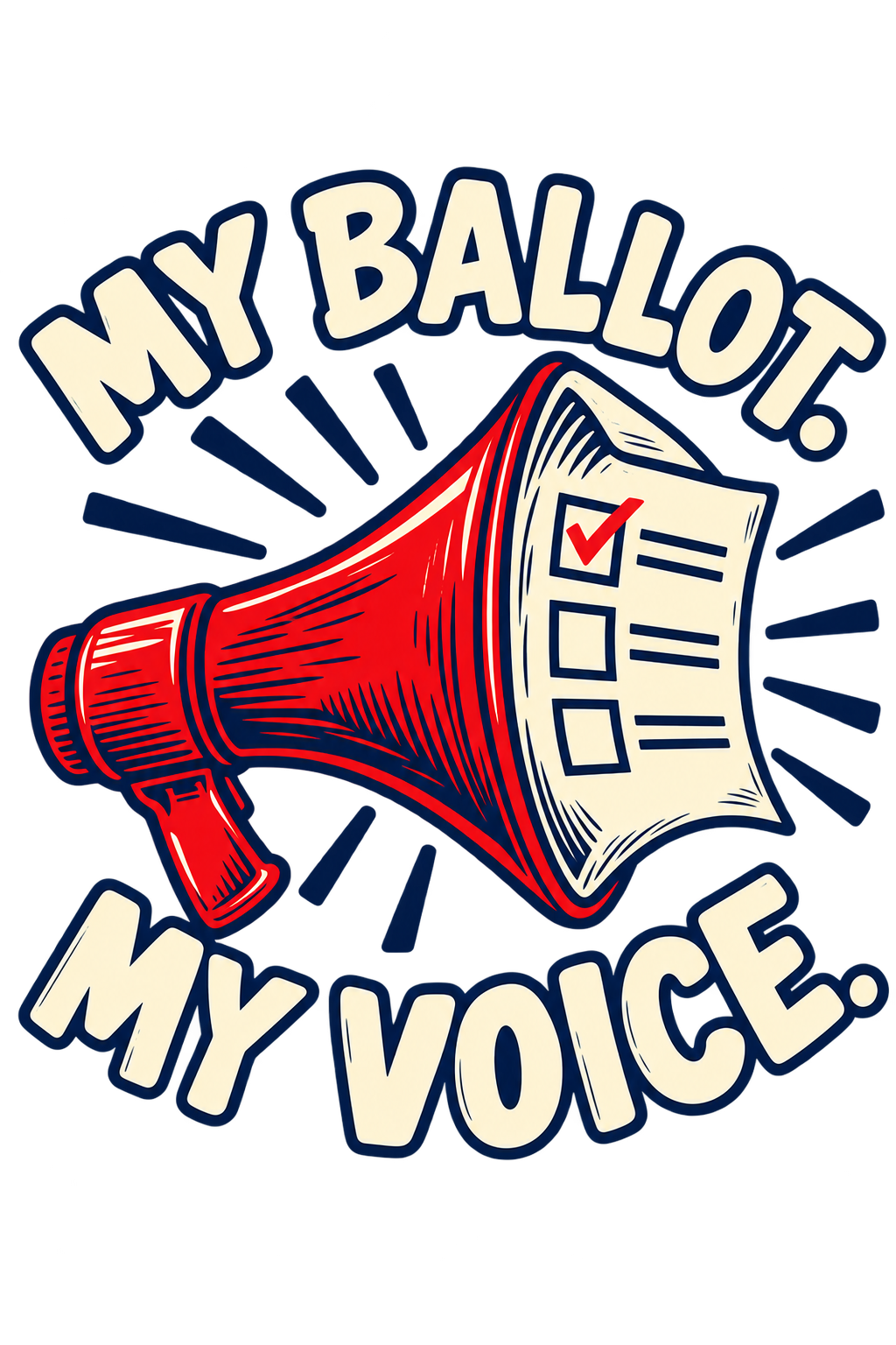 My Ballot. My Voice. print artwork