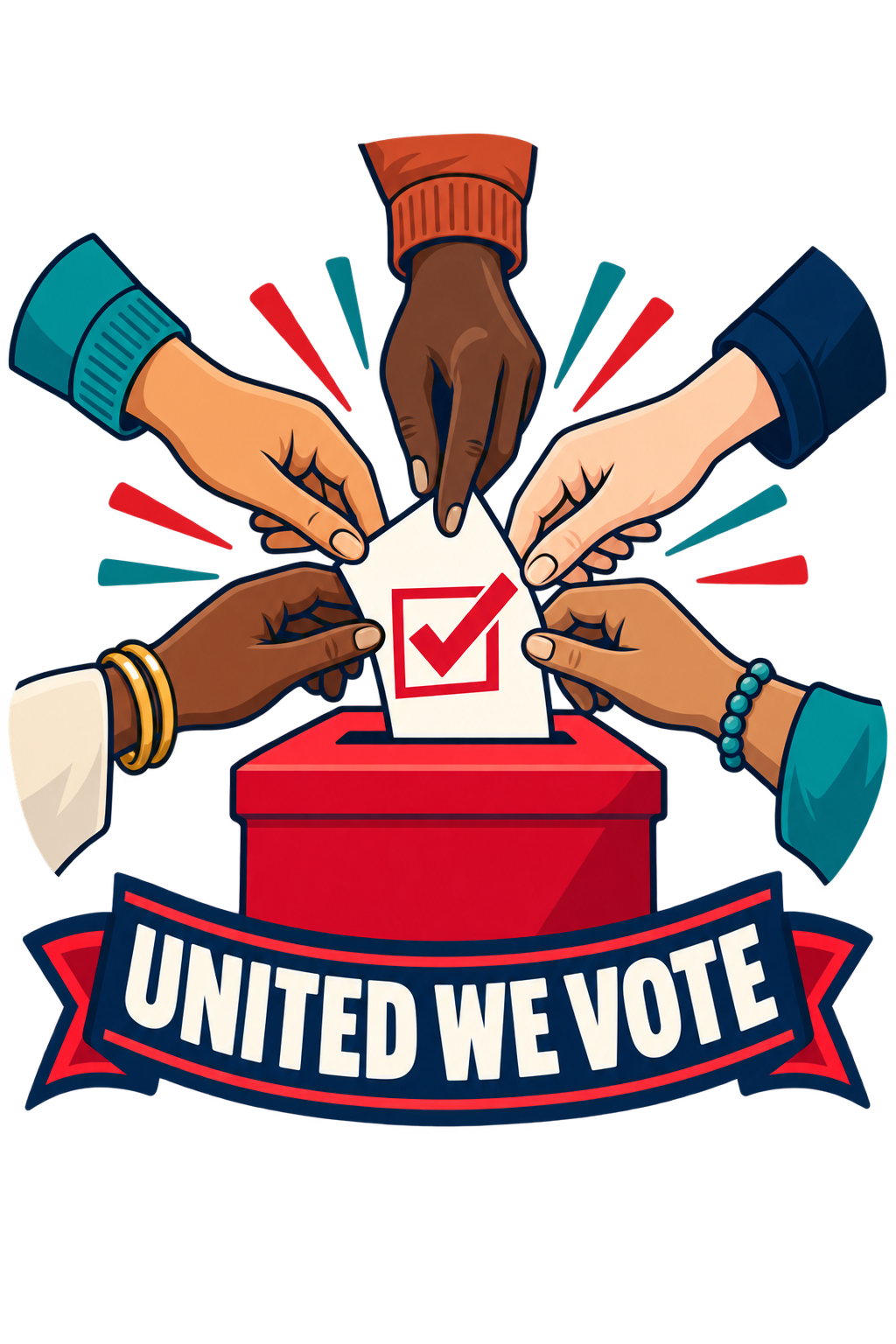 United We Vote print artwork